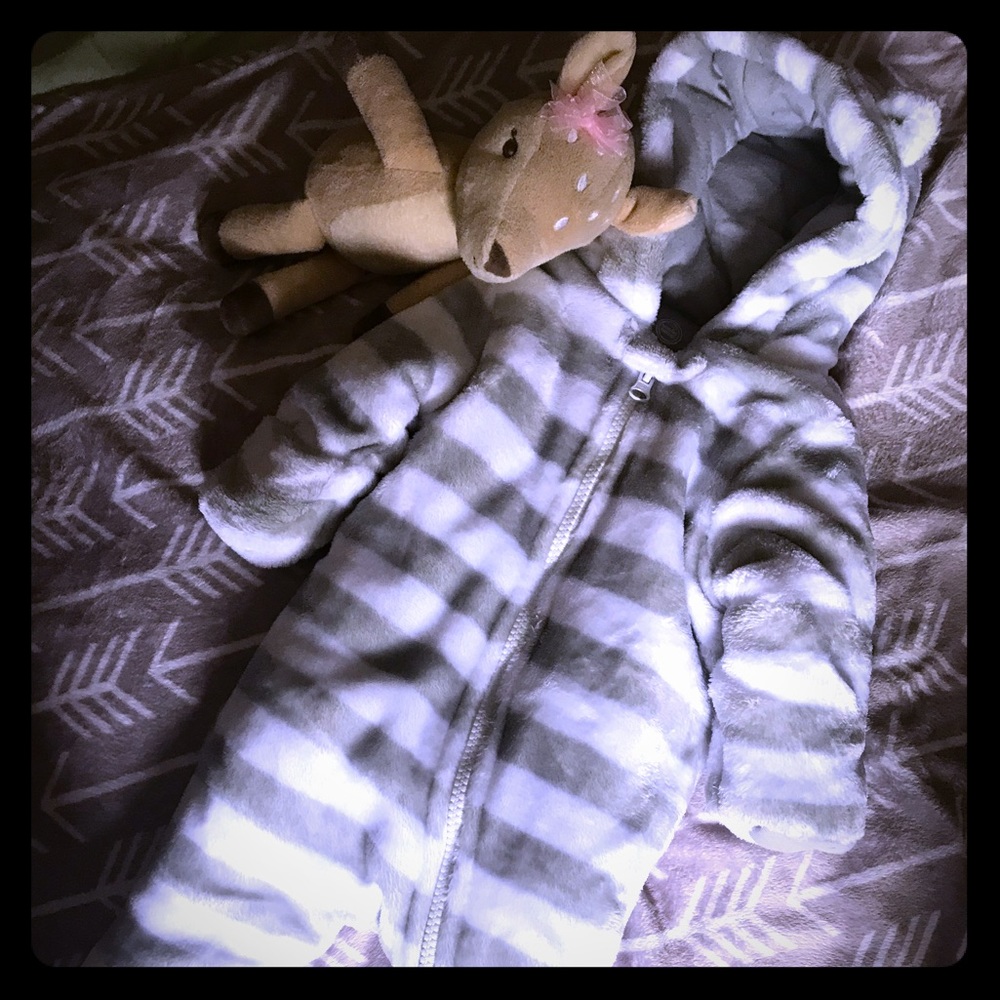 NWOT, Bear Eared Winter Suit 0-3